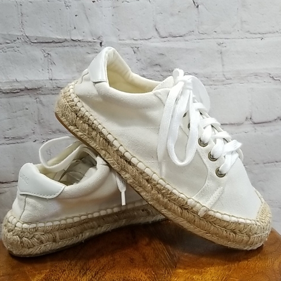 Soludos Shoes - Soludos White Platform Tennis Shoes
